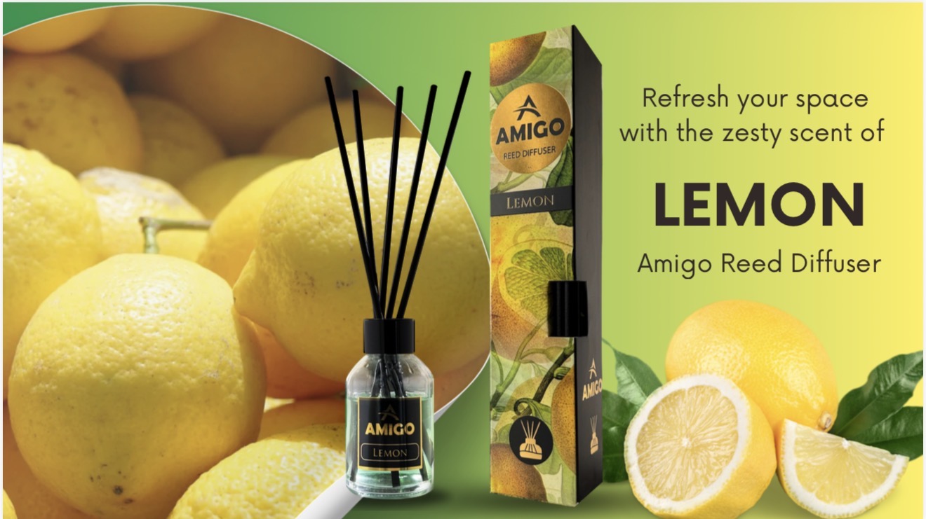 Lemon Reed Diffuser By Amigo