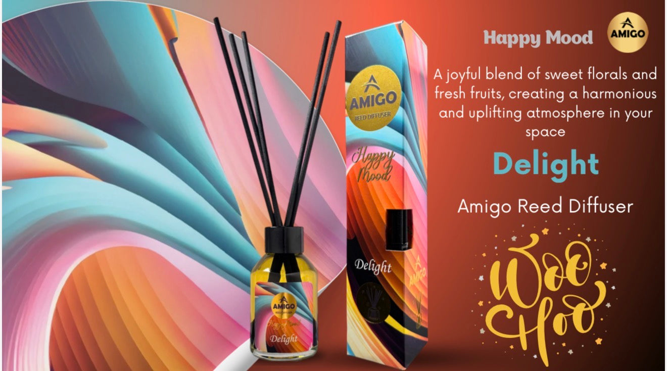 Delight Reed Diffuser Happy Mood By Amigo