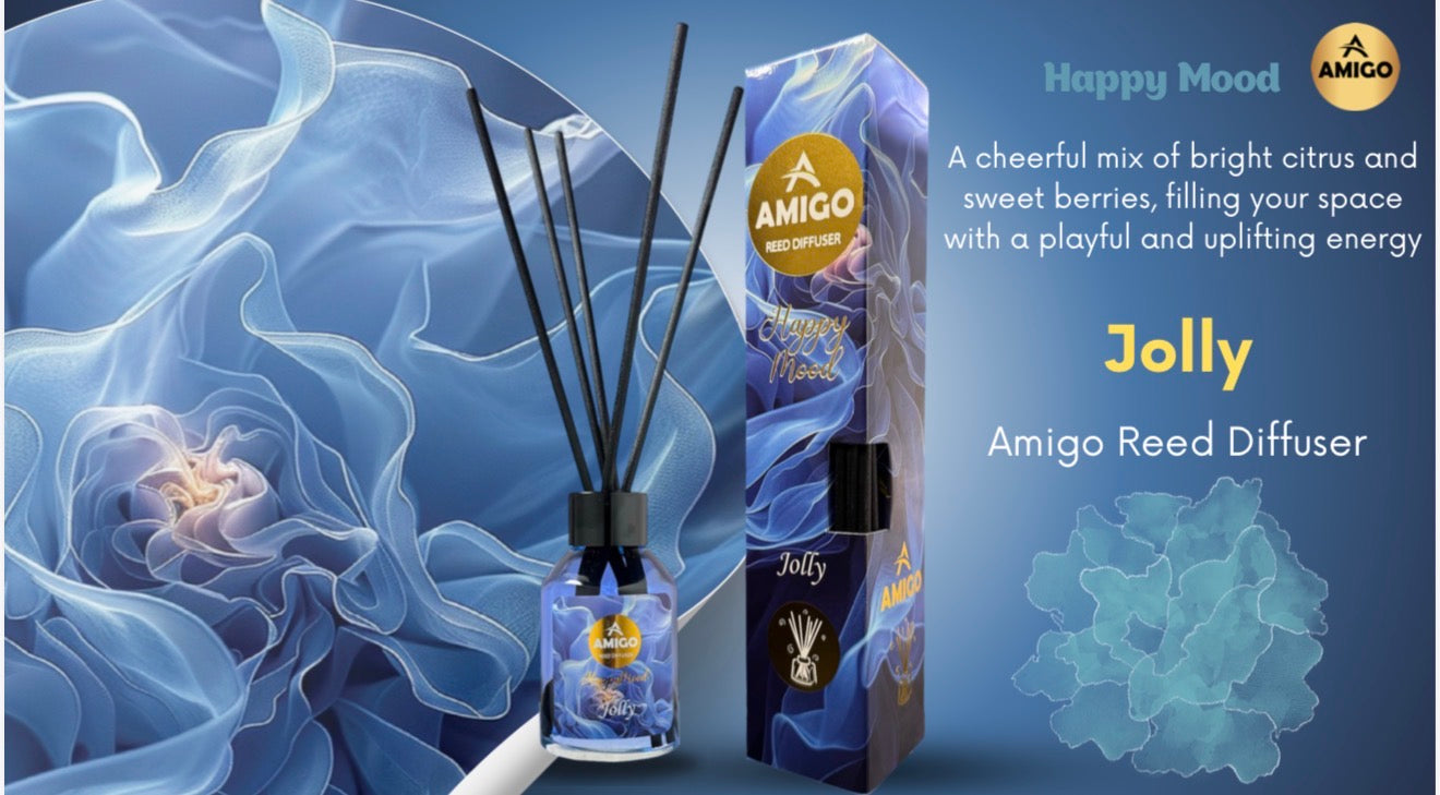 Jolly Reed Diffuser Happy Mood By Amigo