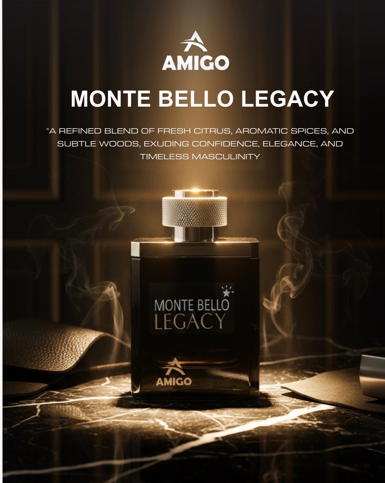 Monte Bello Legacy Eau De Parfum By Amigo Inspired By Legend EDT