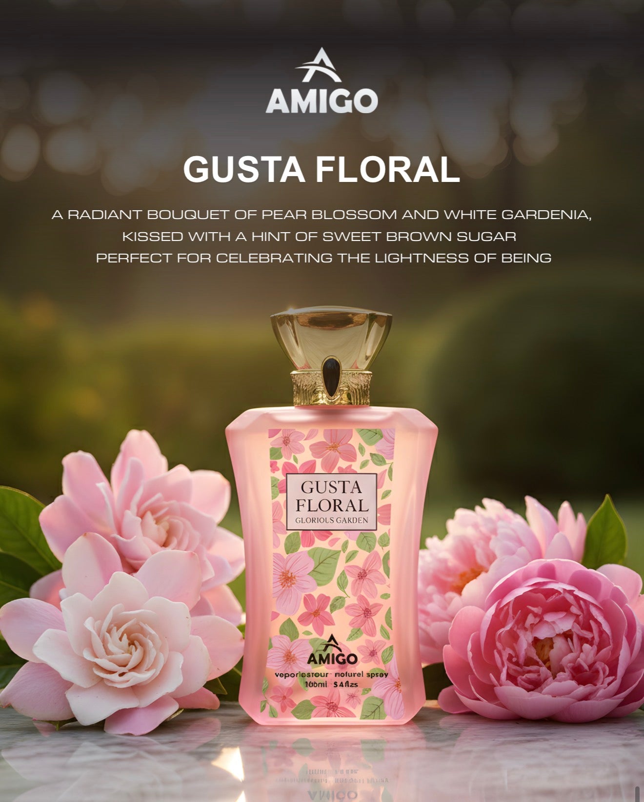 Gusta Flora Eau De Parfum By Amigo Inspired By  Flora Gorgeous Gardenia