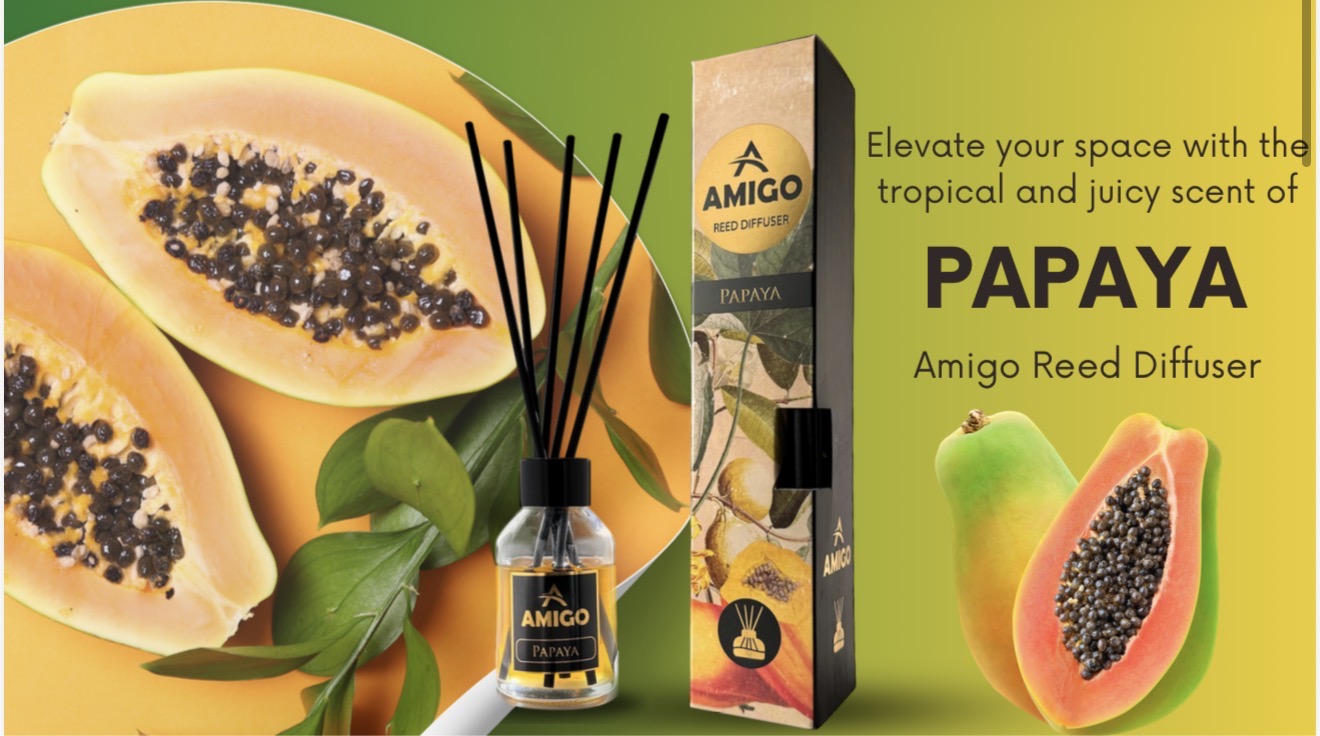 Papaya Reed Diffuser By Amigo