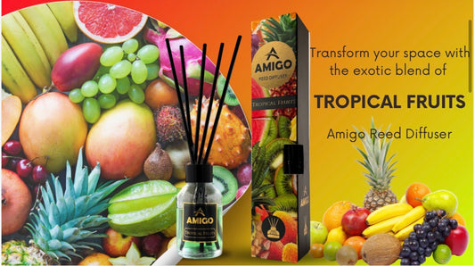Tropical Fruits Reed Diffuser By Amigo