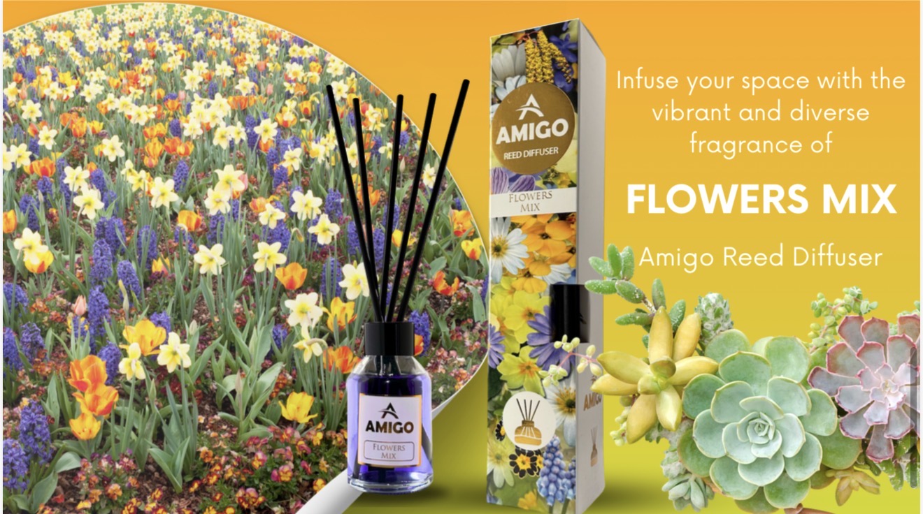 Flowers Mix Reed Diffuser By Amigo