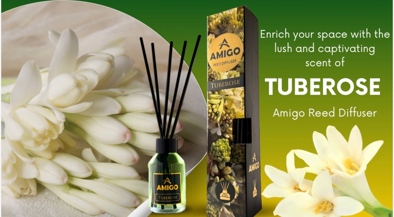 Tuberose Reed Diffuser By Amigo