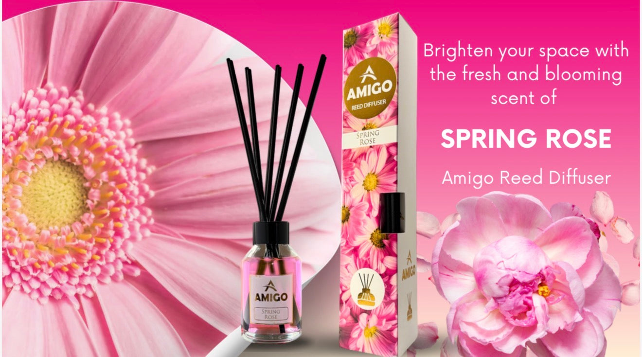 Spring Rose Reed Diffuser By Amigo