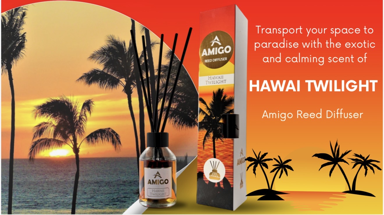 Hawai Twilight Reed Diffuser By Amigo