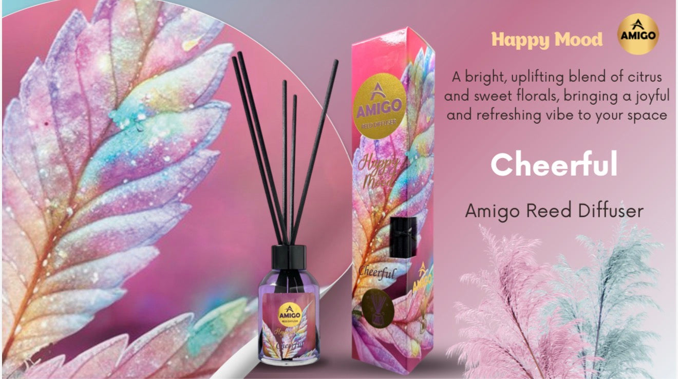 Cheerful Reed Diffuser Happy Mood By Amigo