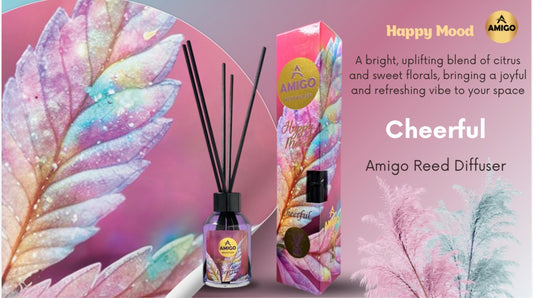 Cheerful Reed Diffuser Happy Mood By Amigo