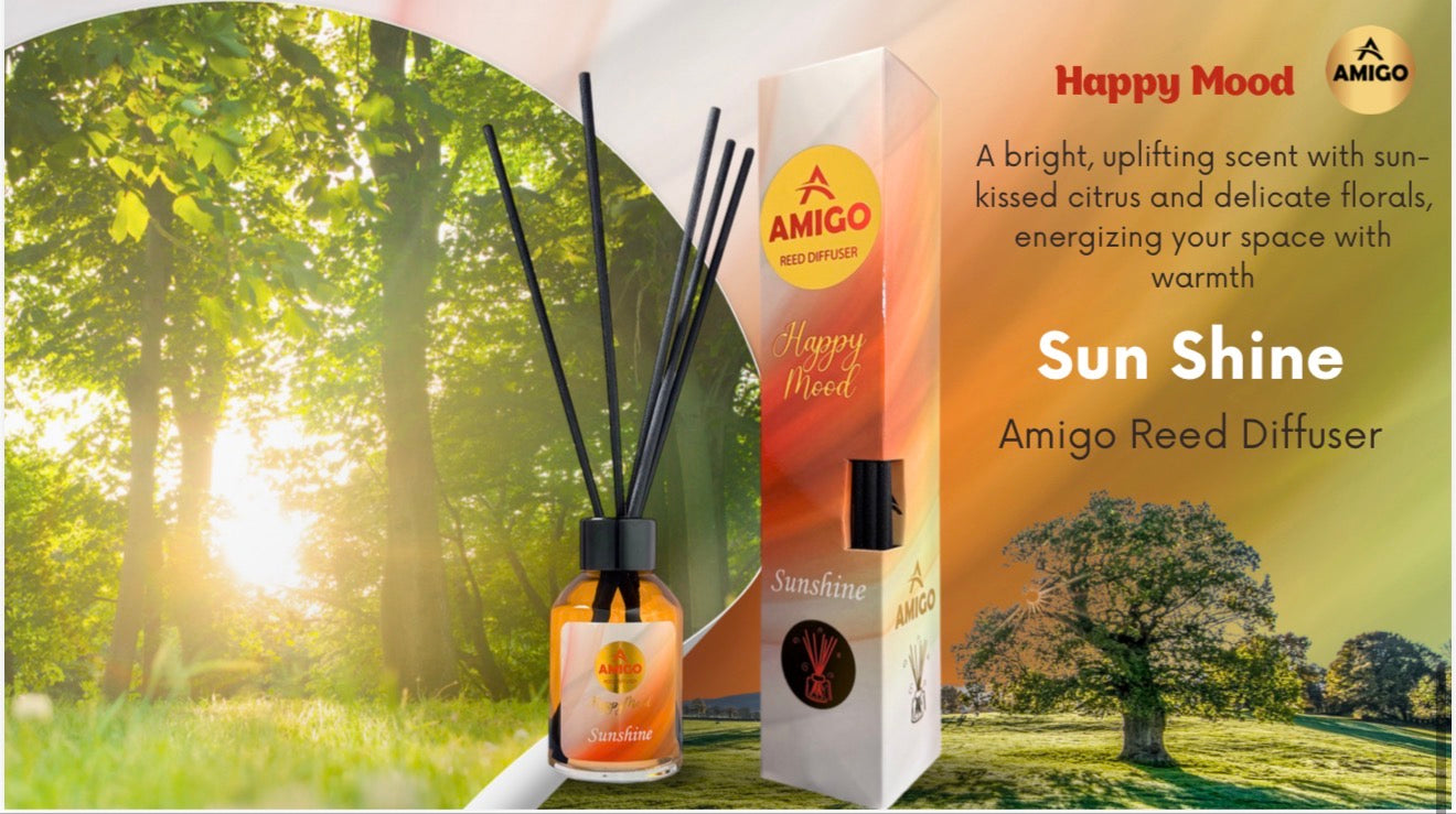 Sun Shine Reed Diffuser Happy Mood By Amigo