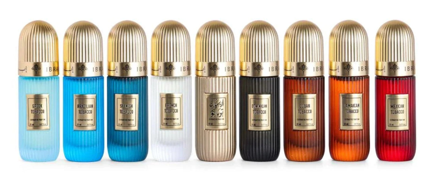 TOBACCO MINI COLLECTION 9 IN 1 20 ML EACH. BY IBRAQ FROM IBRAHEEM ALQURASHI